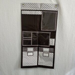 Thirty-One Hang up Home Organizer in Taupe Gingham